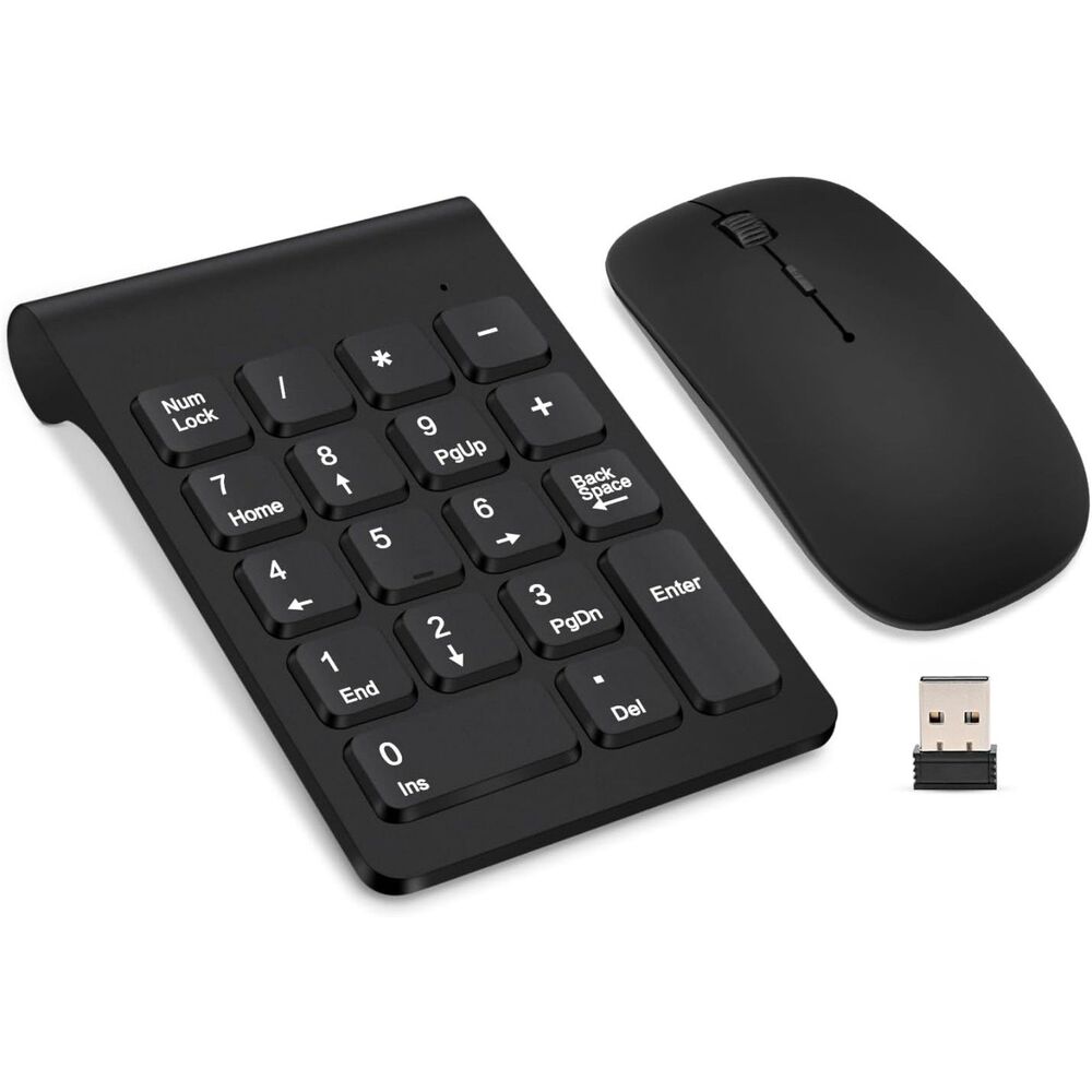 Wireless Numeric Keypad, Mini 2.4G 18 Keys Number Pad, Portable